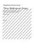 Three Shakespeare Songs - Choral Score