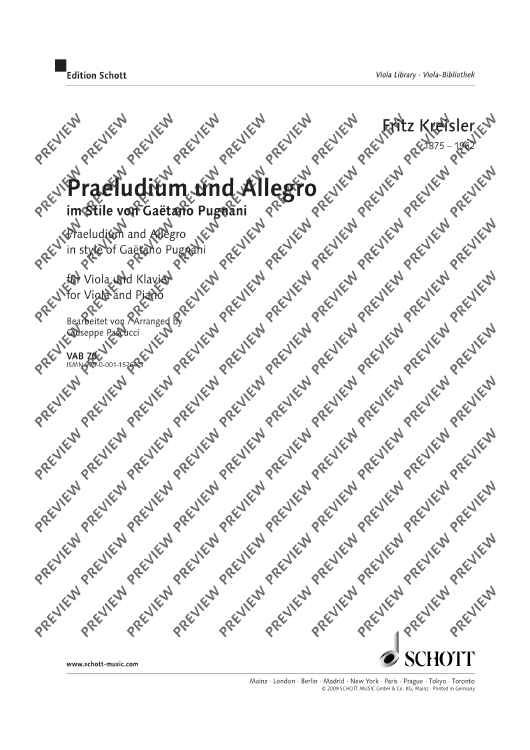 Praeludium and Allegro