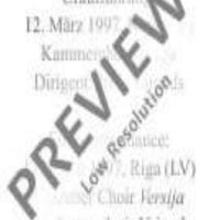 Baltais fragments - Choral Score