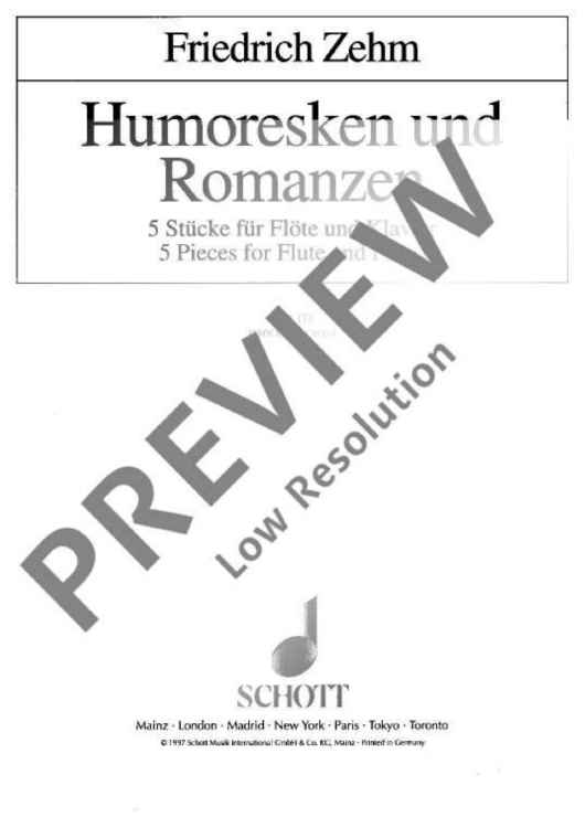 Humoresken und Romanzen