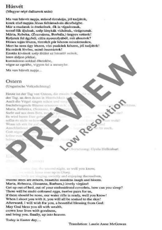 Húsvét - Choral Score