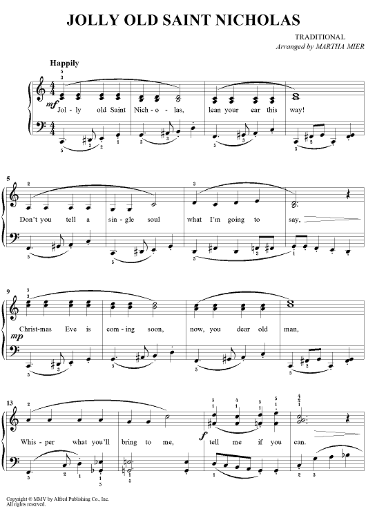 Jolly Old Saint Nicholas