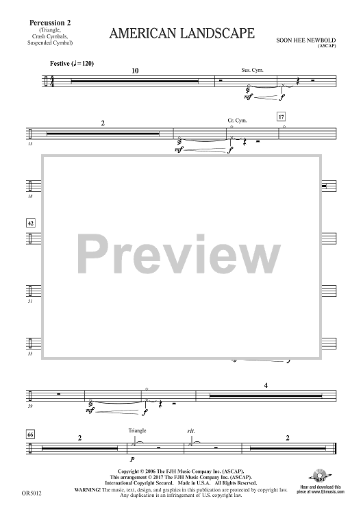American Landscape - Percussion 2