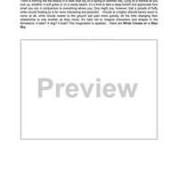 White Clouds on a Blue Sky - Full Score