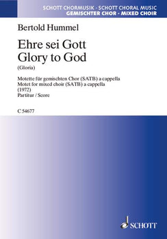 Glory to God (Gloria) - Choral Score