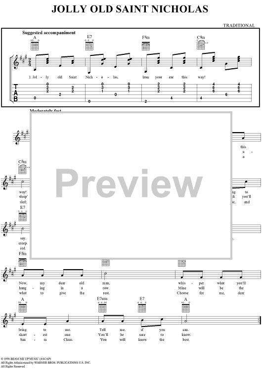 Jolly Old Saint Nicholas