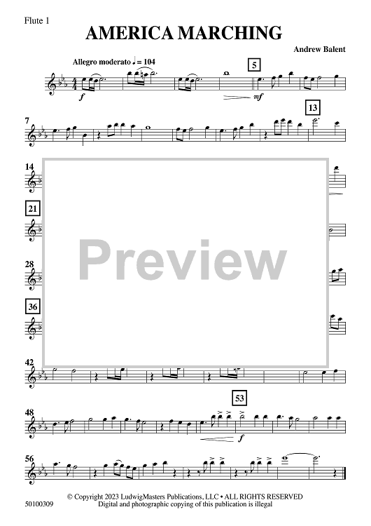 America Marching - Flute 1
