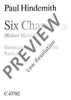 Six Chansons - Choral Score
