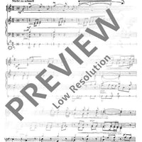 Schönster Schatz, leb wohl - Score