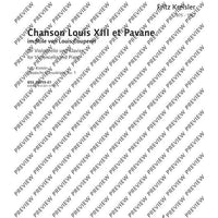 Chanson Louis XIII et Pavane