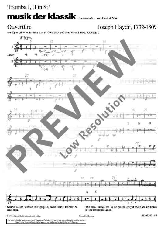 Music for Classic - Trumpet I/ii