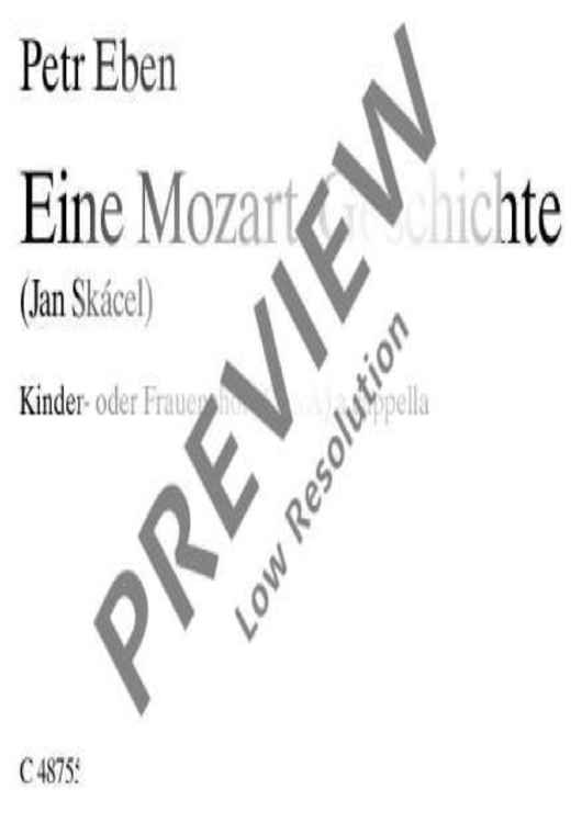 Eine Mozart-Geschichte - Choral Score