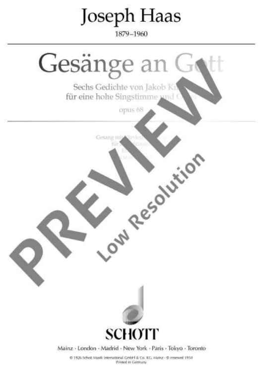 Gesänge an Gott