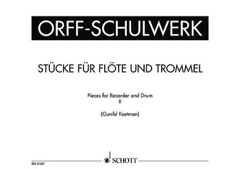 Pieces for Recorder and Drum - Performing Score