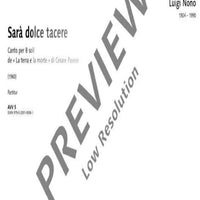 Sarà dolce tacere - Score