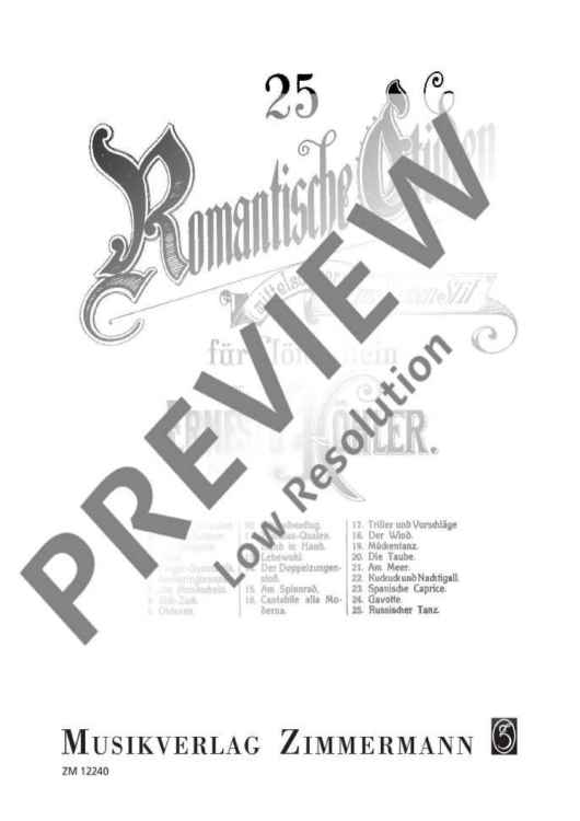 25 Romantische Etüden