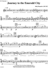 Journey to the Emerald City - Bb Clarinet 1