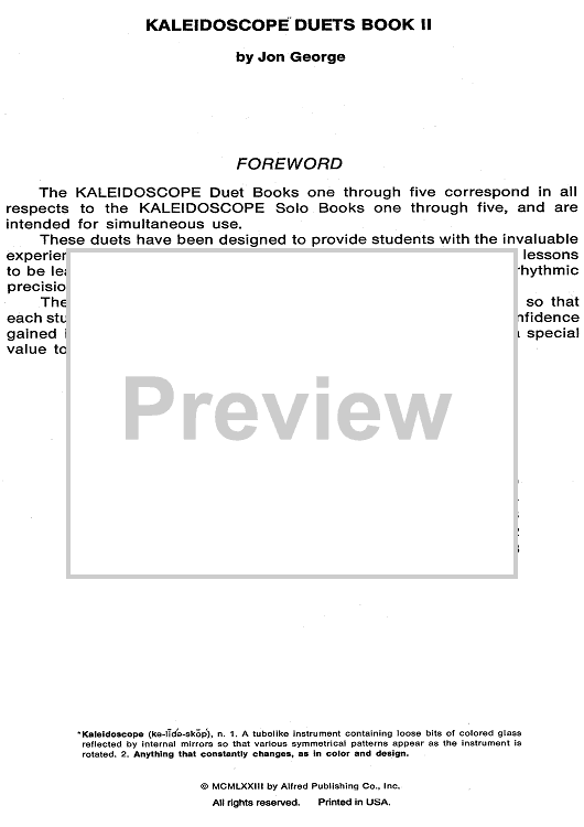 Foreword and Contents - Bonus Material