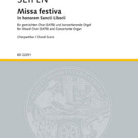 Missa festiva - Choral Score