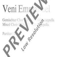 Veni Emmanuel - Choral Score