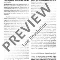 A Midsummer Night's Dream - Full Score