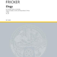 Elegy, The Tomb of St Eulalia - Score and Parts