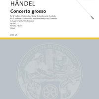 Concerto grosso in G major - Score