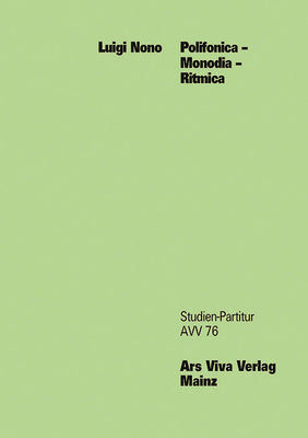 Polifonica - Monodia - Ritmica - Full Score