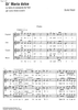 Di' Maria dolce - Score