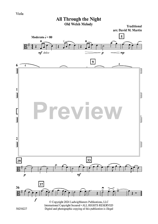 All Through the Night - Viola