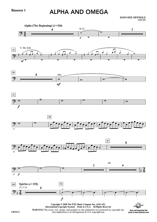Alpha and Omega - Bassoon 1