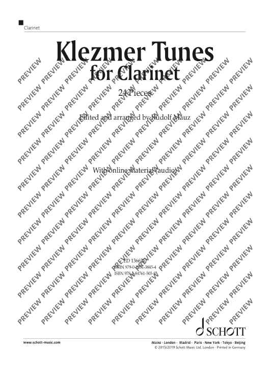 Klezmer Tunes for Clarinet