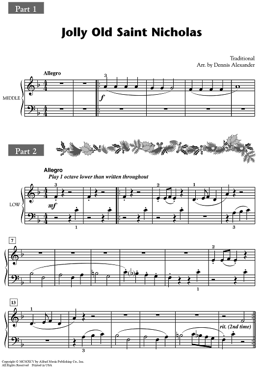 Jolly Old Saint Nicholas