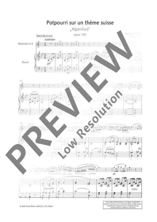 Potpourri sur un thème suisse