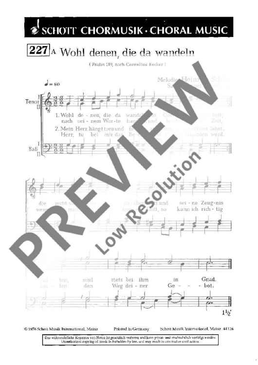 Zwei Trauungschoräle - Choral Score