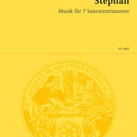 Musik für 7 Saiteninstrumente - Full Score