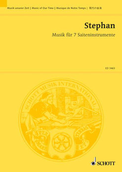 Musik für 7 Saiteninstrumente - Full Score