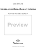 Awake, sweet love, thou art returned - No. 19 from "First Book of Airs, Part 2"