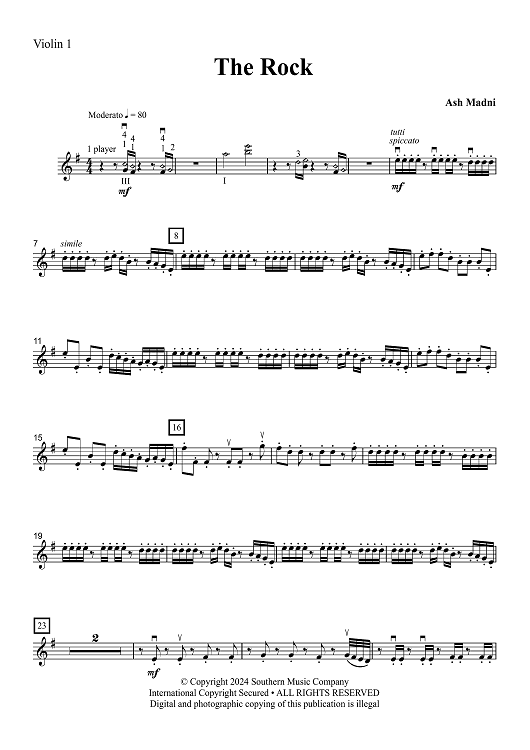 The Rock - Violin 1