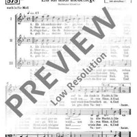 Es wandeln sich die Reiche / Eh ich mich niederlege - Choral Score