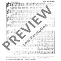 Tanzen und Springen - Choral Score