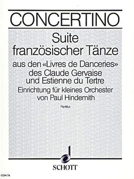 Suite französischer Tänze - Score