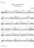 When Love has Gone (It Comes Out Like This) - C Instrument
