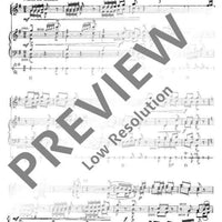 Schönster Schatz, leb wohl - Score