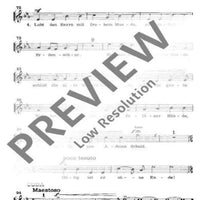 Lobt den Herrn, ihr Wesen all - Choral Score