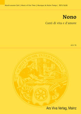 Canti di vita e d'amore - Full Score