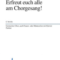 Erfreut euch alle am Chorgesang! - Score