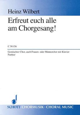 Erfreut euch alle am Chorgesang! - Score
