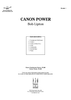 Canon Power - Contents