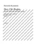 Der 130. Psalm - Choral Score